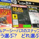 ルアーシーバスのスナップ